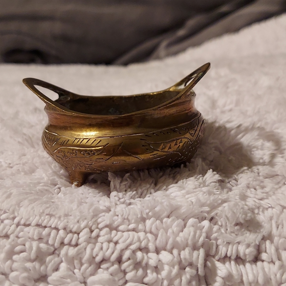 Vintage Brass Chinese Censer Style Incense Burner
